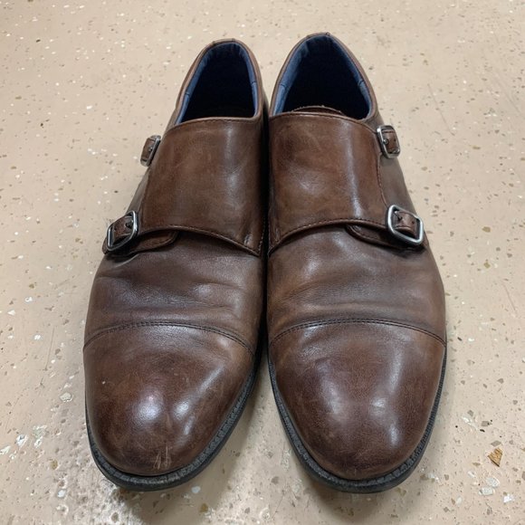 MENS Rush Gordon Rush Brown Leather Loafers - Picture 2 of 7